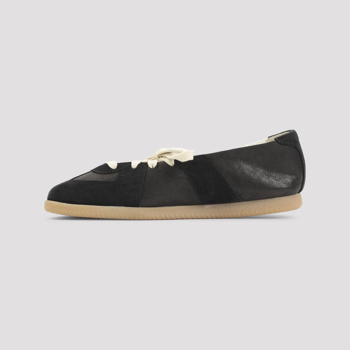 Maison Margiela Leather Flat Shoes Black Women’s Flats