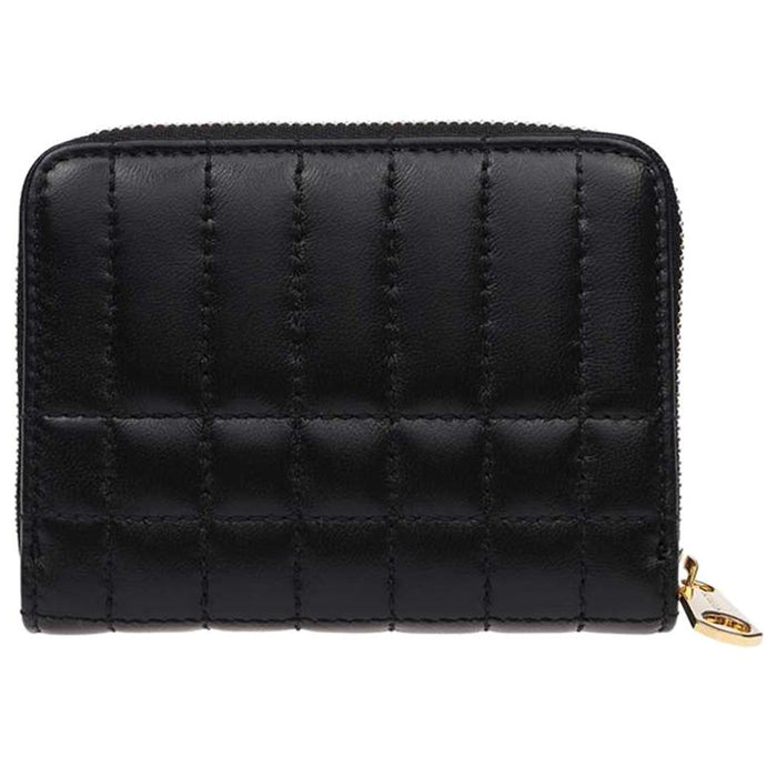 BURBERRY Black Quilted Lola Coin Card Holder Wallet
