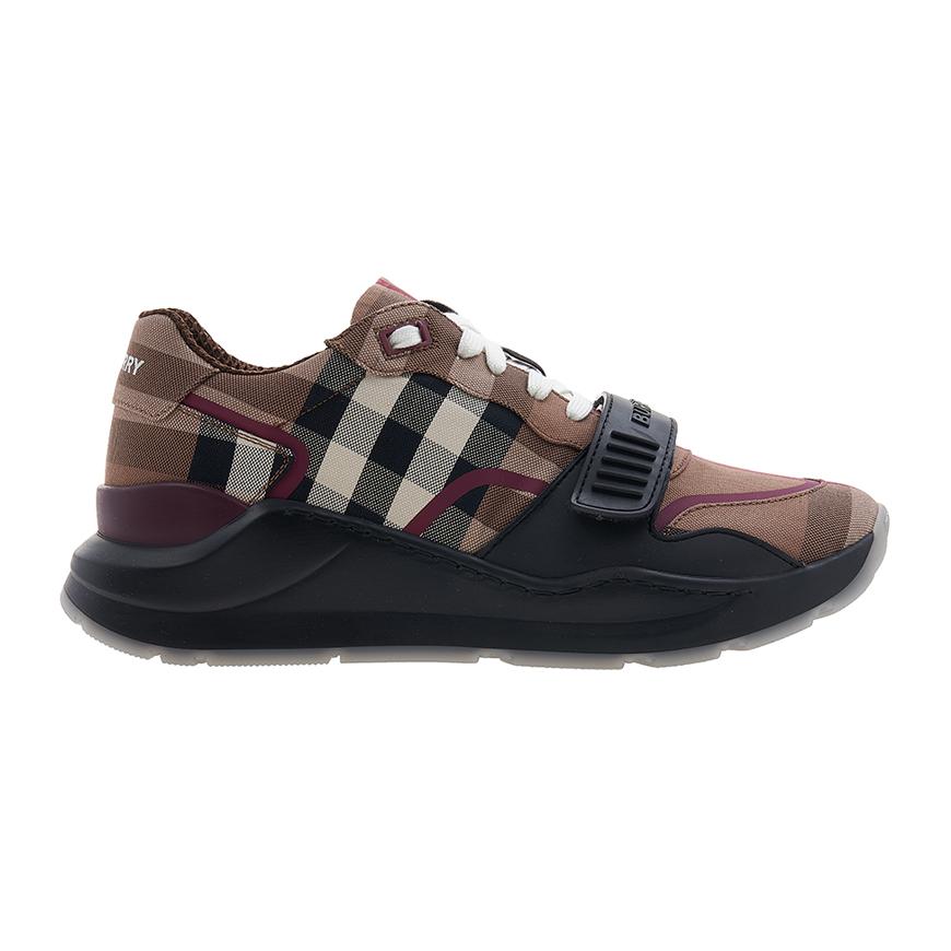 BURBERRY Men’s Check Cotton Low-Top Sneakers 8052971 MF TNR RAMSEY M ST A8894