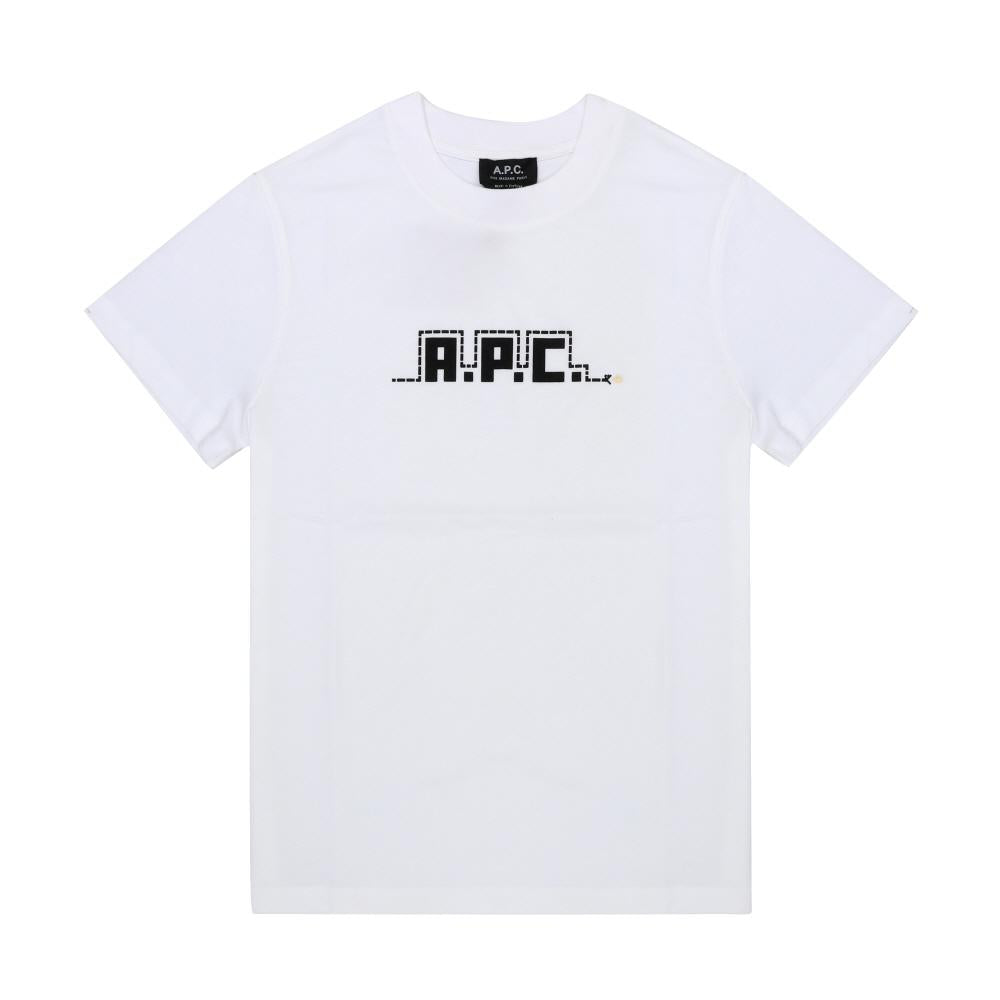 A.P.C. Unisex Short Sleeve T-Shirt M26502 AAB WHITE