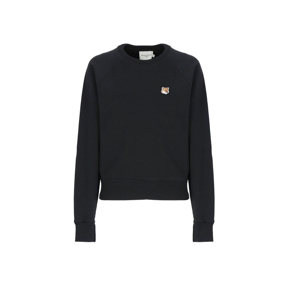 Maison Kitsune Black Fox Logo Sweatshirt Women