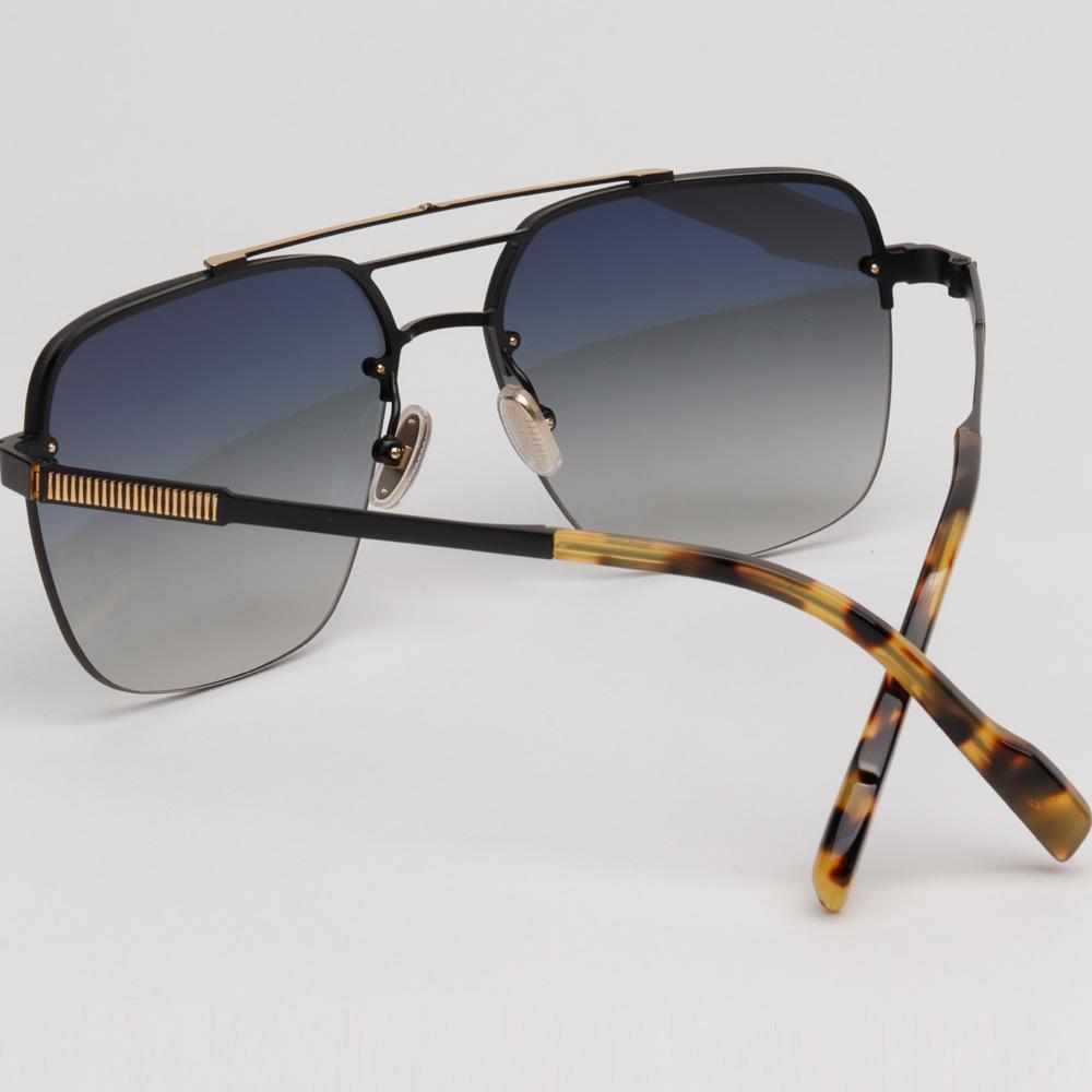 Cutler and Gross Titanium Aviator Rimless Oversized Sunglasses CGSN1373 001