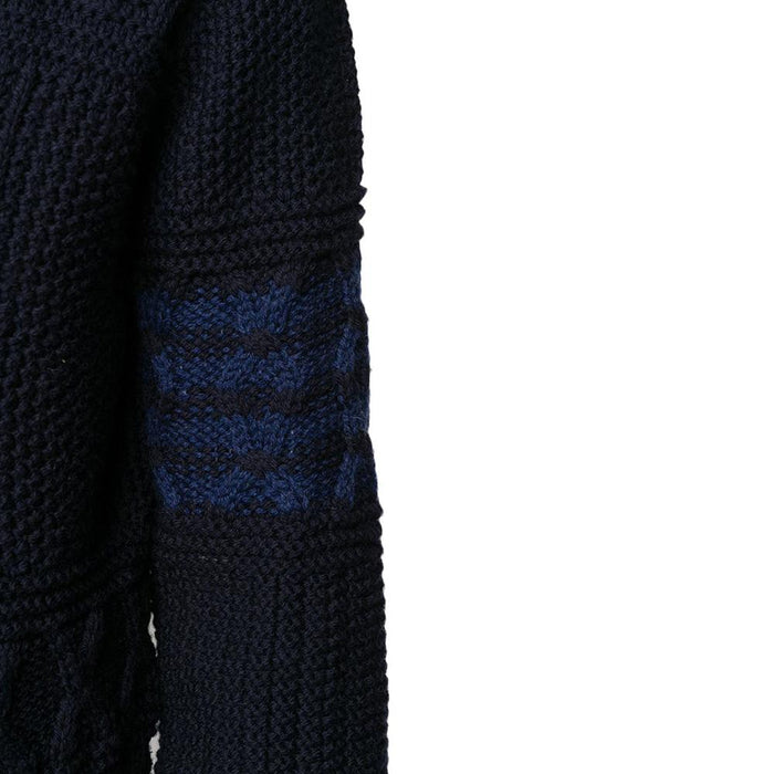 THOM BROWNE Aran Cable Wool Crewneck Sweater for Men MKA304A 00014 415