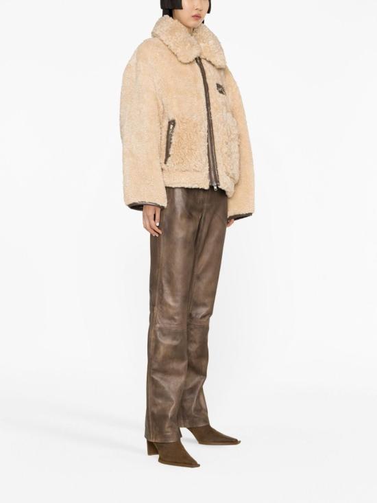 STAND STUDIO Faux Shearling Jacket for Women 61955907110210 DOM