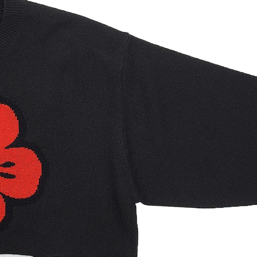 KENZO Men’s Bok Flower Round-Neck Knit Sweater FD65PU4273LD 99J