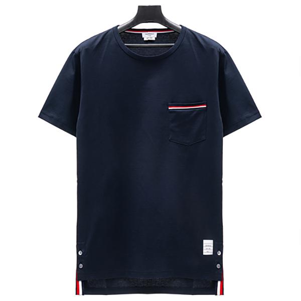 THOM BROWNE RWB Pocket Trim Medium Weight Jersey Cotton T-Shirt