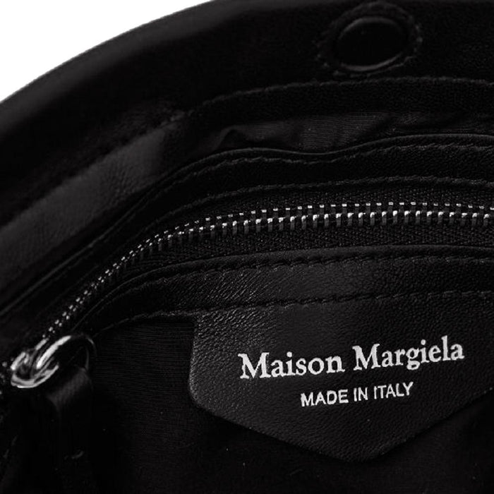 Maison Margiela Black Glam Slam Logo Patch Crossbody Bag