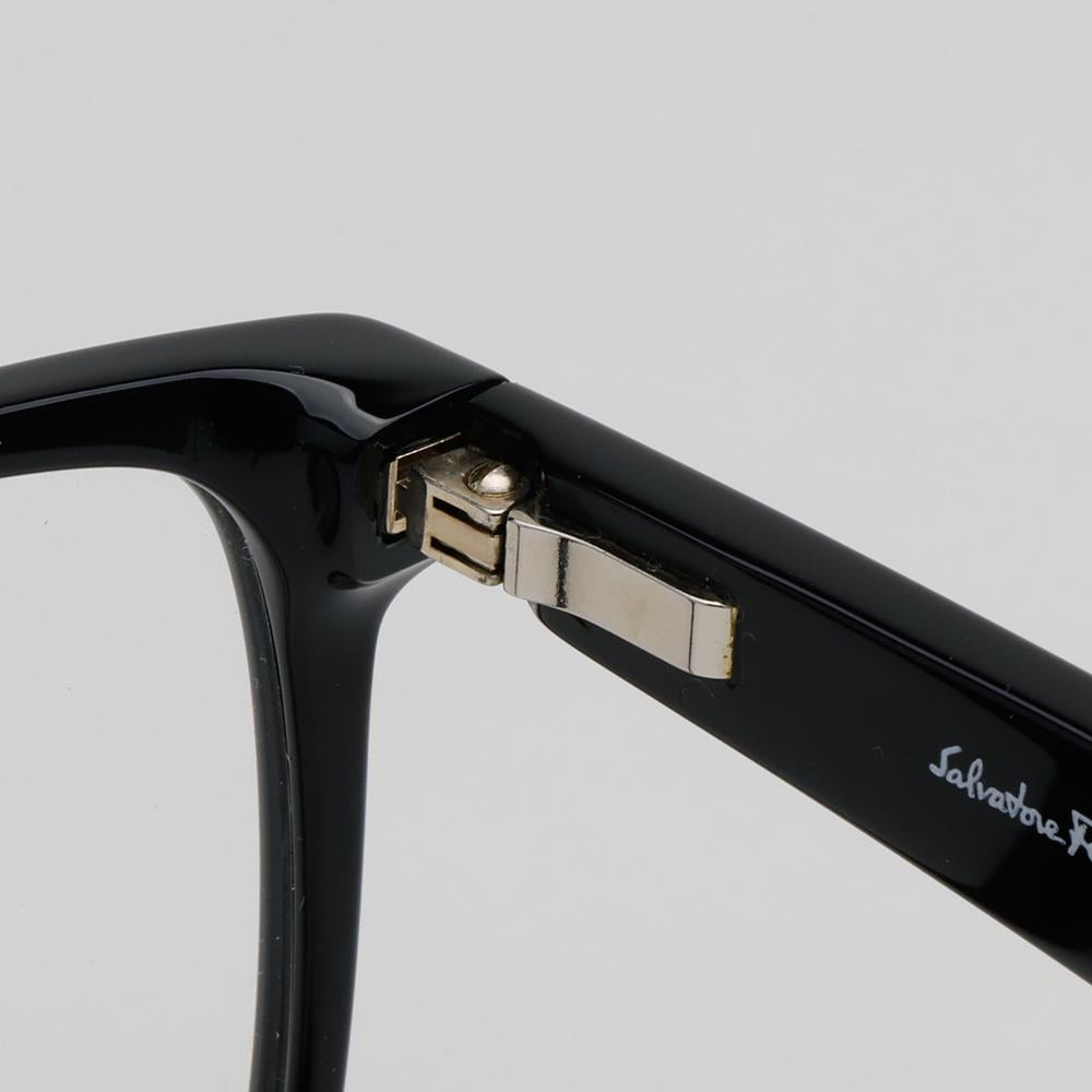 Ferragamo Cat-Eye Acetate Eyeglass Frames with Logo Trim SF2903 001