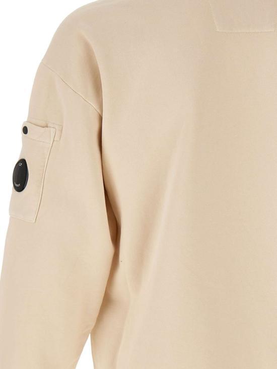 CP Company Brushed Emerized Diagonal Fleece Boxy Crewneck Sweatshirt