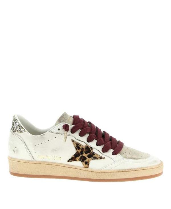 GOLDEN GOOSE Ball Star Pony Leopard Star Low-Top Sneakers