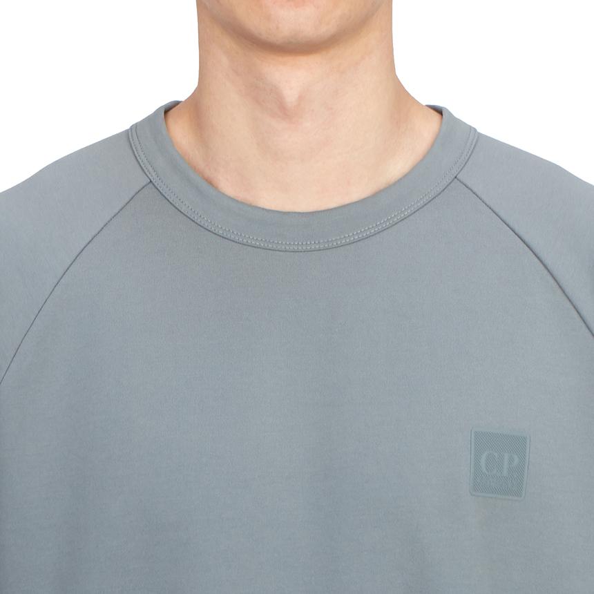CP Company Men’s Cotton Crewneck Sweatshirt Gray