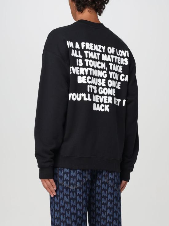 MSGM Black Long Sleeve Sweatshirt 3740MM12924779599