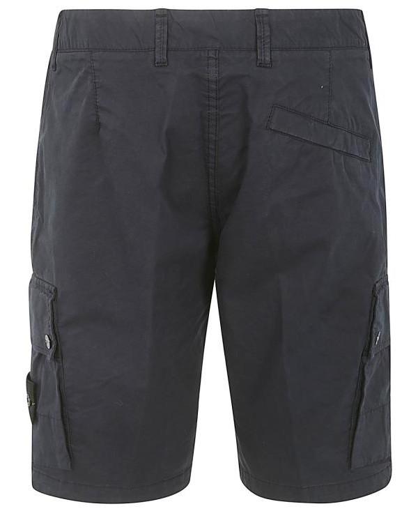 STONE ISLAND Supima Cotton Twill Stretch Cargo Bermuda Shorts