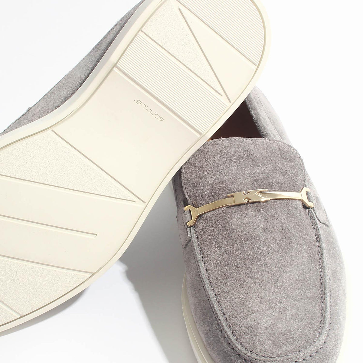 Kiton Dark Gray Suede Loafers Men’s USSA045 N0099 808