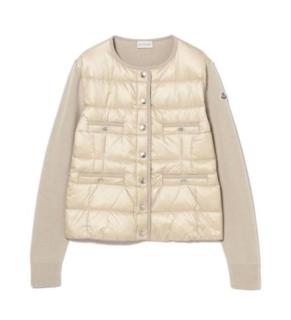 Moncler Padded Wool Zip-Up Cardigan Jacket