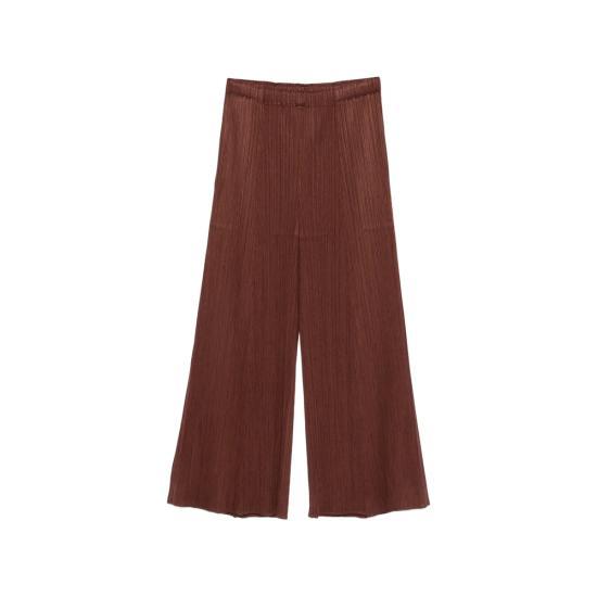 PLEATS PLEASE Pleated Training Jogger Sweatpants for Women PP58JF15444 BROWN DOM