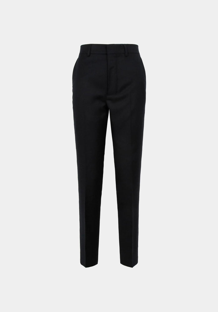 AMI Black Wool Cigarette Fit Classic Pants FTR004 200 001