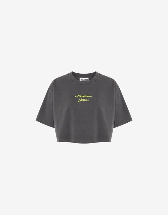 Moschino Grey Short Sleeve Cotton T-Shirt AEF261K107113234 AEF2500