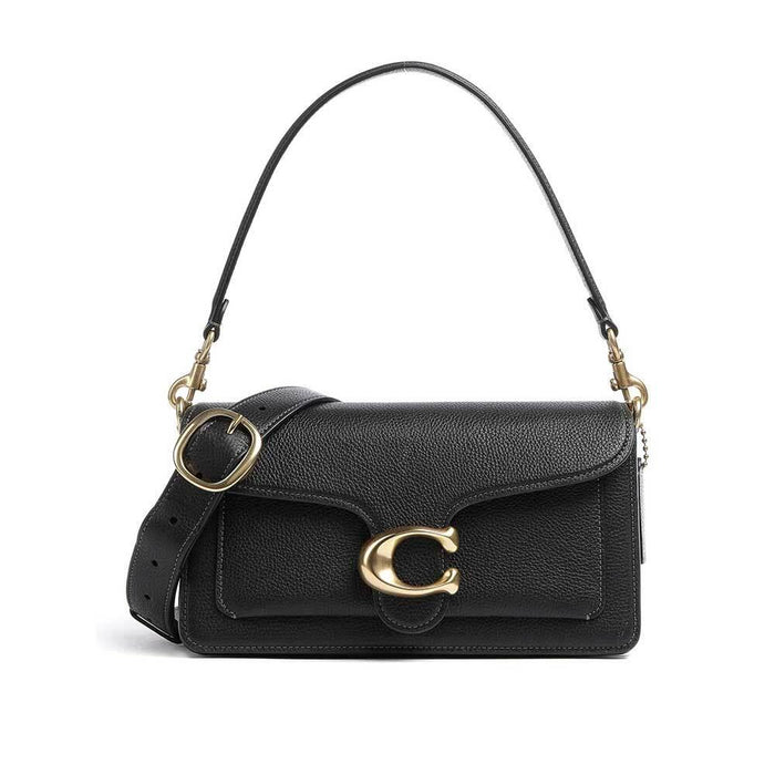 ecco Black Leather Tabby Shoulder Bag
