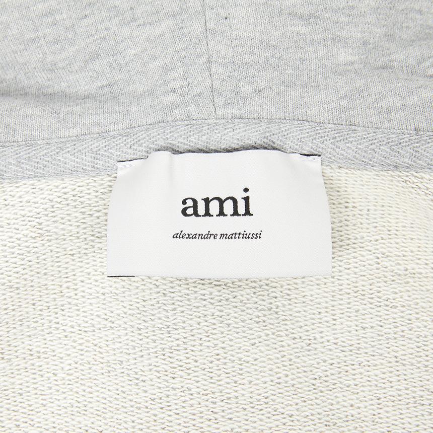 AMI Men’s Hooded Zip-Up Cardigan HSW765 730 0951