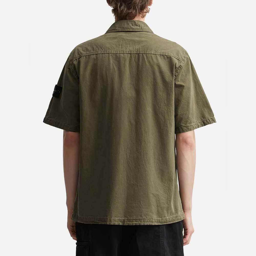 STONE ISLAND Short Sleeve Military Overshirt Jacket for Men