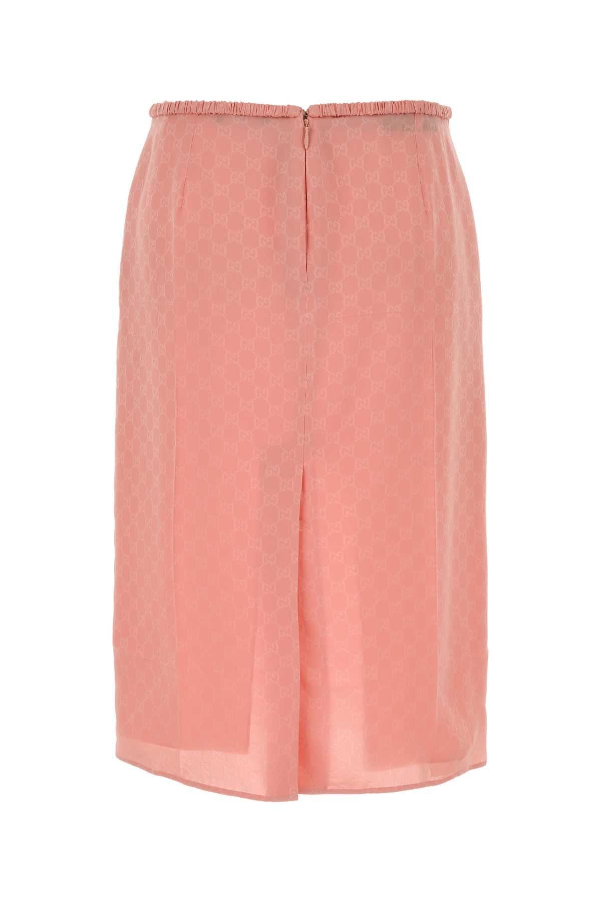 GUCCI Wool Blend Mid-Length Skirt Pink