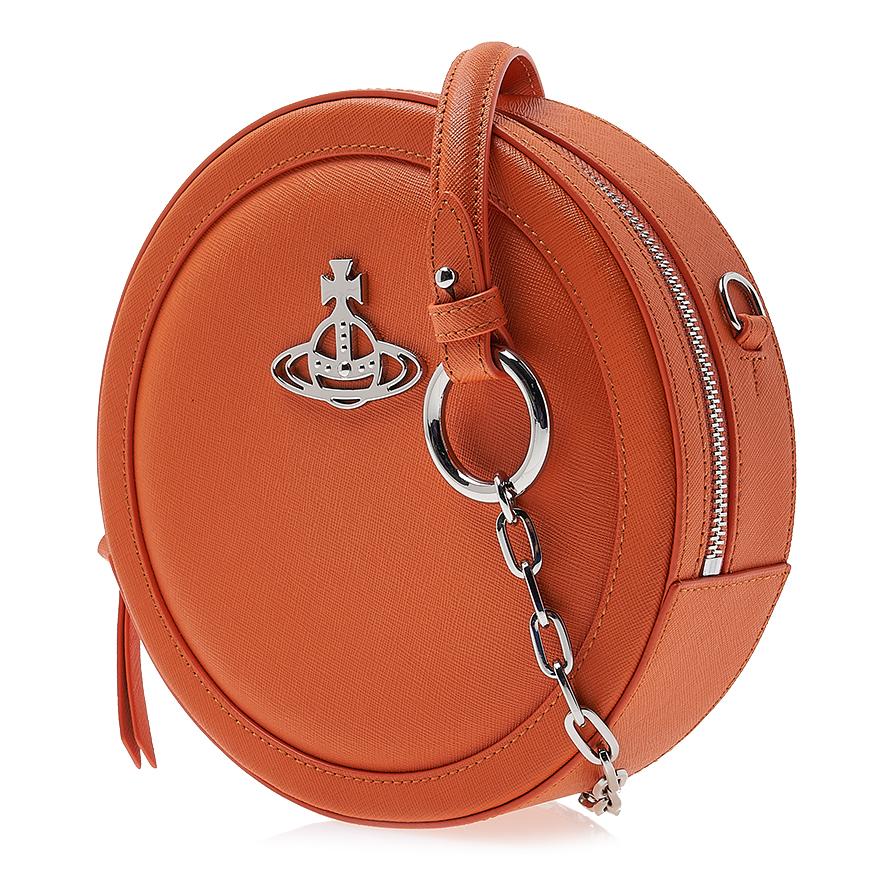 Vivienne Westwood Ruby Round Crossbody Bag Black Leather Women’s