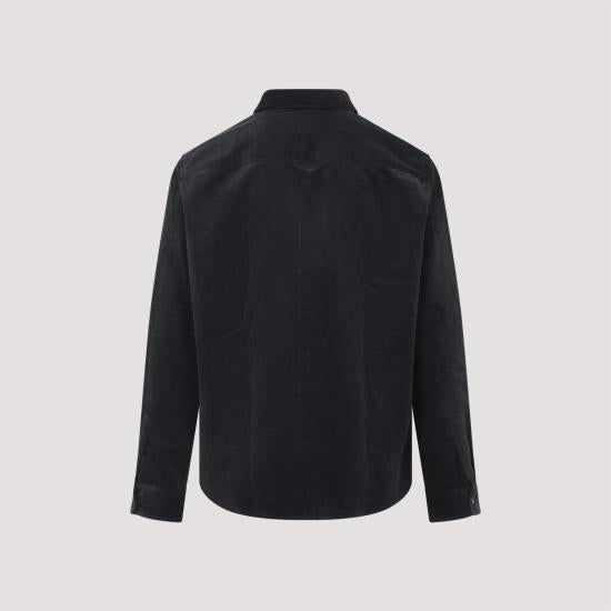 AMI Long-Sleeve Shirt for Men HSH797CO0089020 ANTHRACITE DOM
