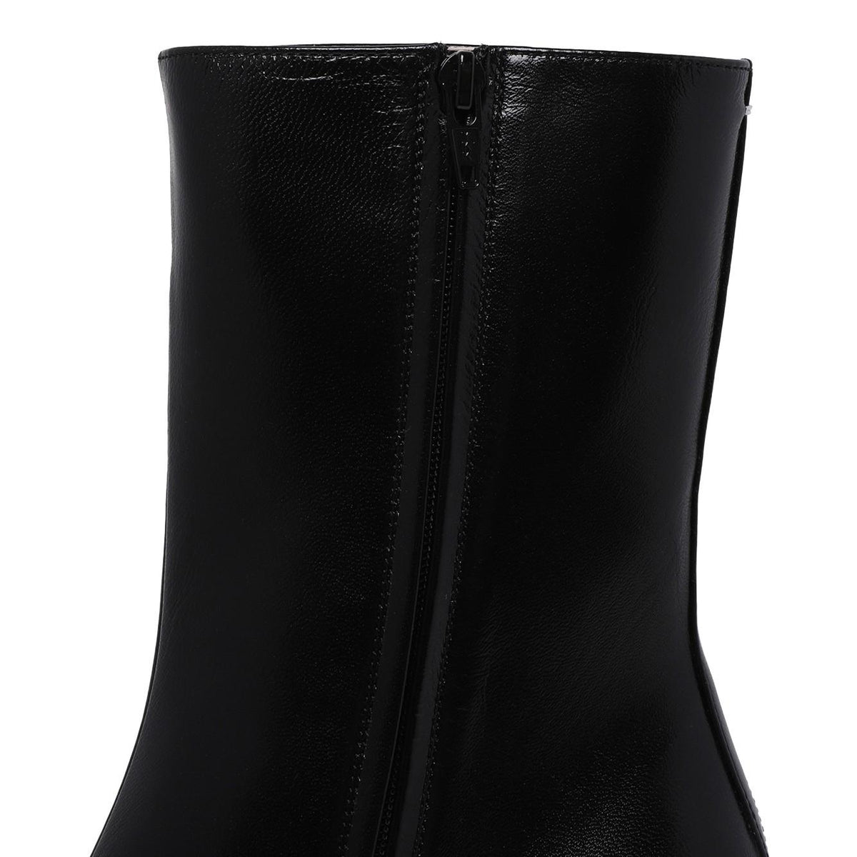 Maison Margiela Black Leather Ankle Boots