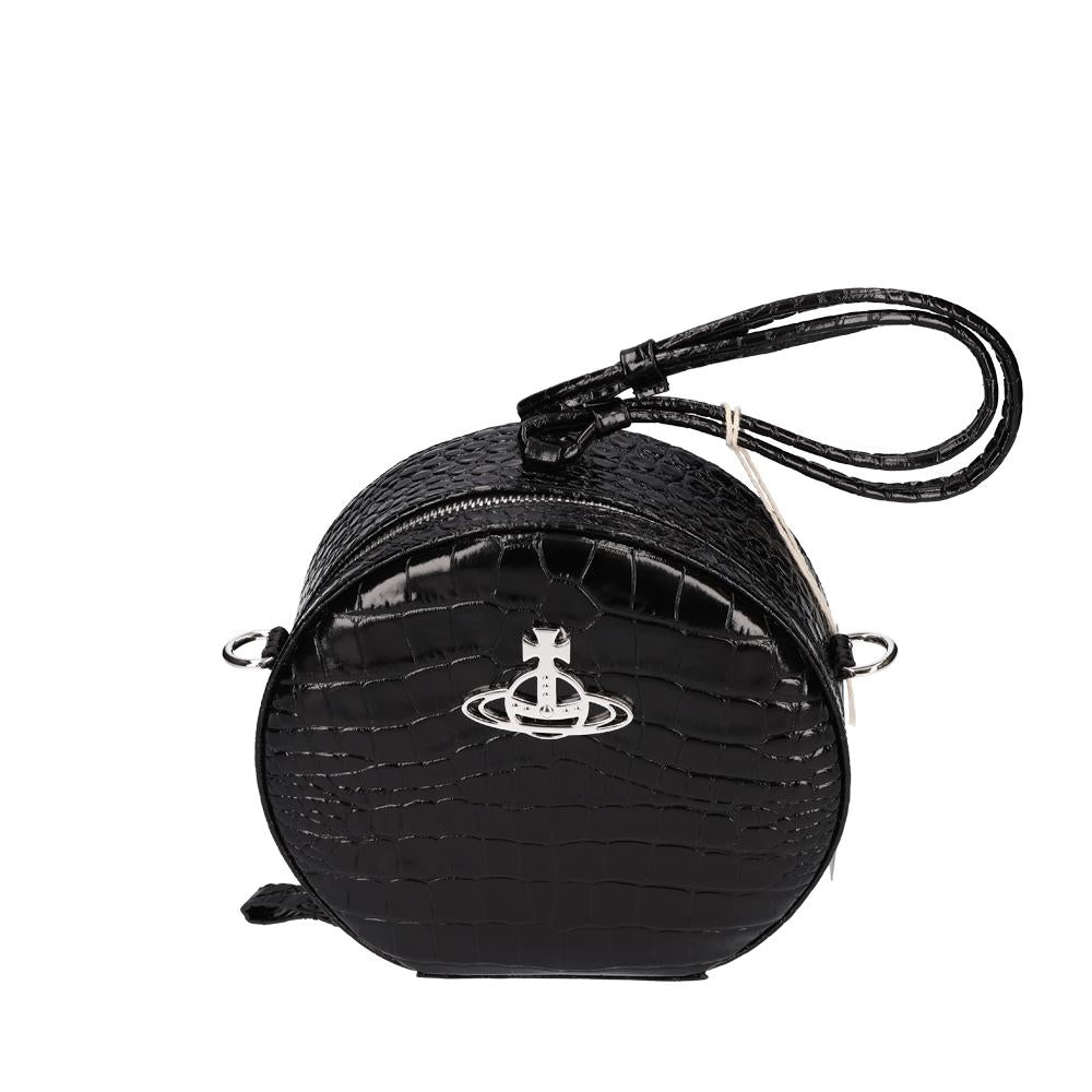 Vivienne Westwood Black Round Crossbody Bag Women