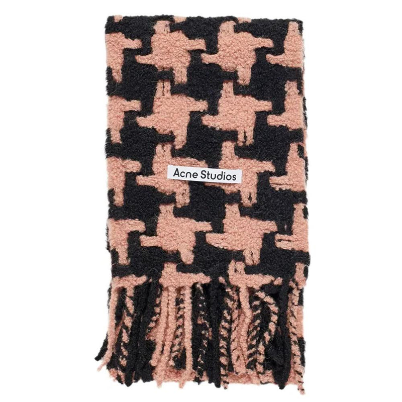 Acne Studios Houndstooth Alpaca Scarf
