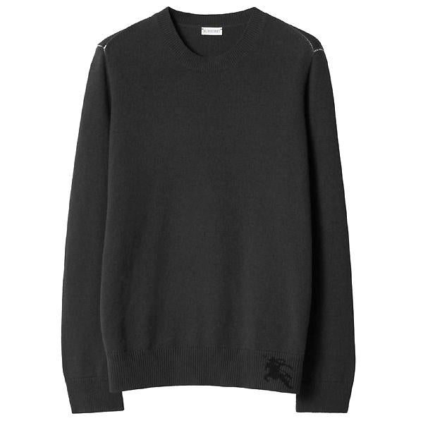 BURBERRY Equestrian Knight Cashmere Crewneck Sweater Unisex