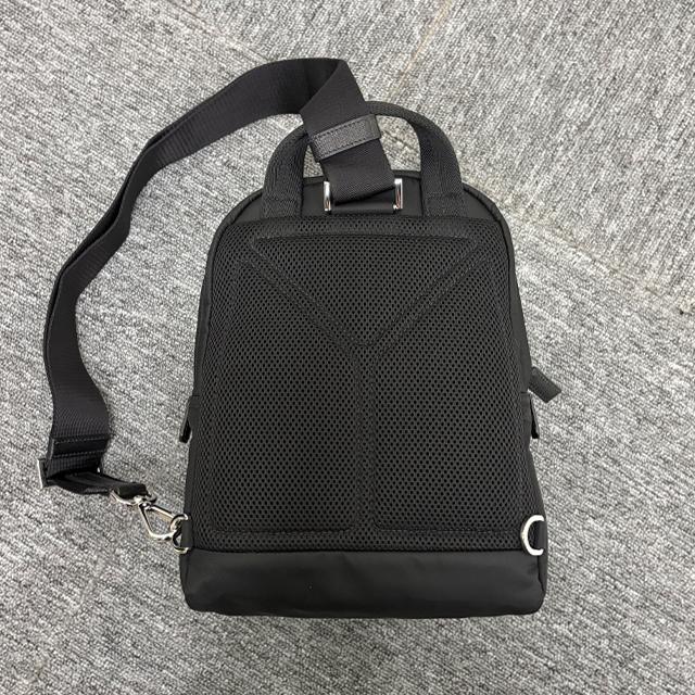 PRADA Re-Nylon Crossbody Backpack with Triangle Logo Black