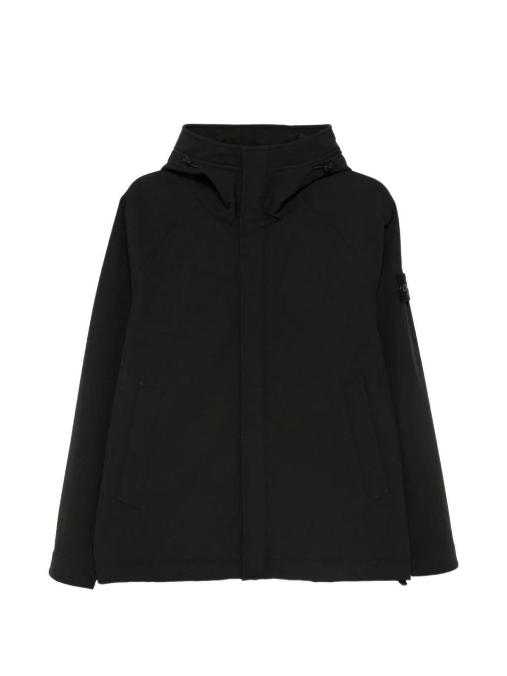 STONE ISLAND Black Casual Anorak Jacket for Men