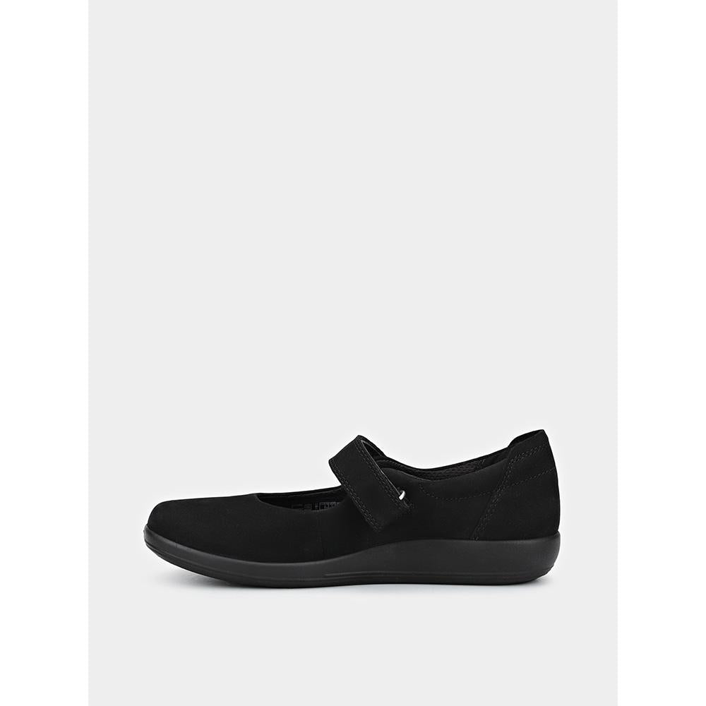ecco Soft 20 Leather Flats Black Women’s Shoes