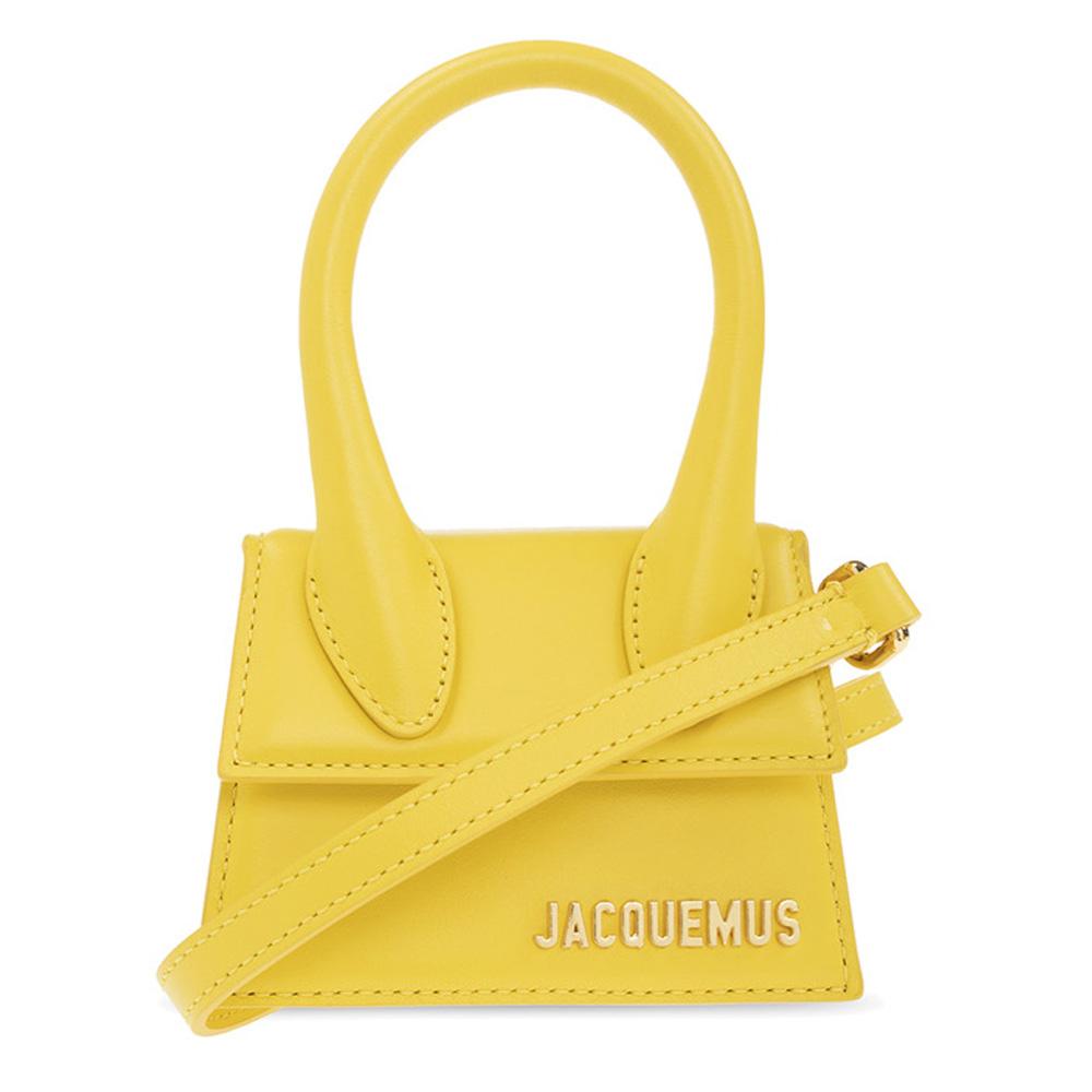 JACQUEMUS Gold Logo Le Chiquito Mini Crossbody Bag