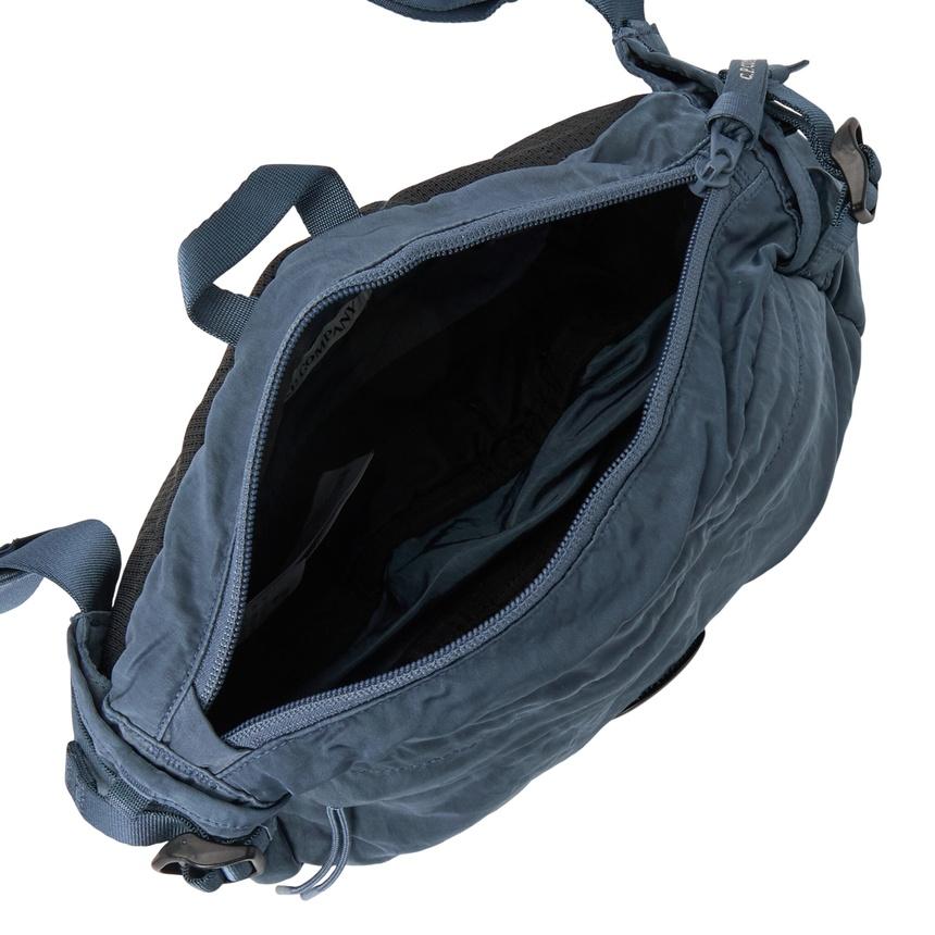 CP Company Unisex Nylon Waist Bag Crossbody Bag Navy