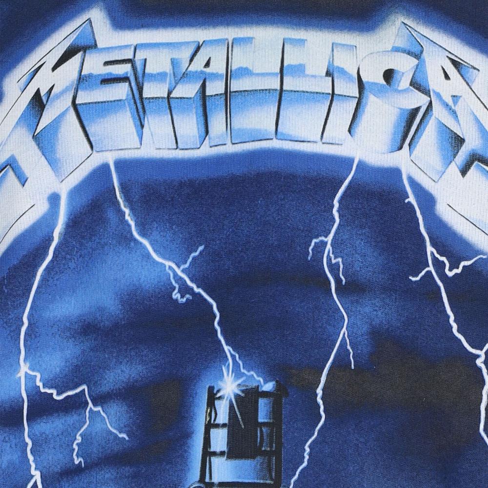 REPRESENT Vintage Gray Metallica Ride the Lightning Hoodie MLM4372 020