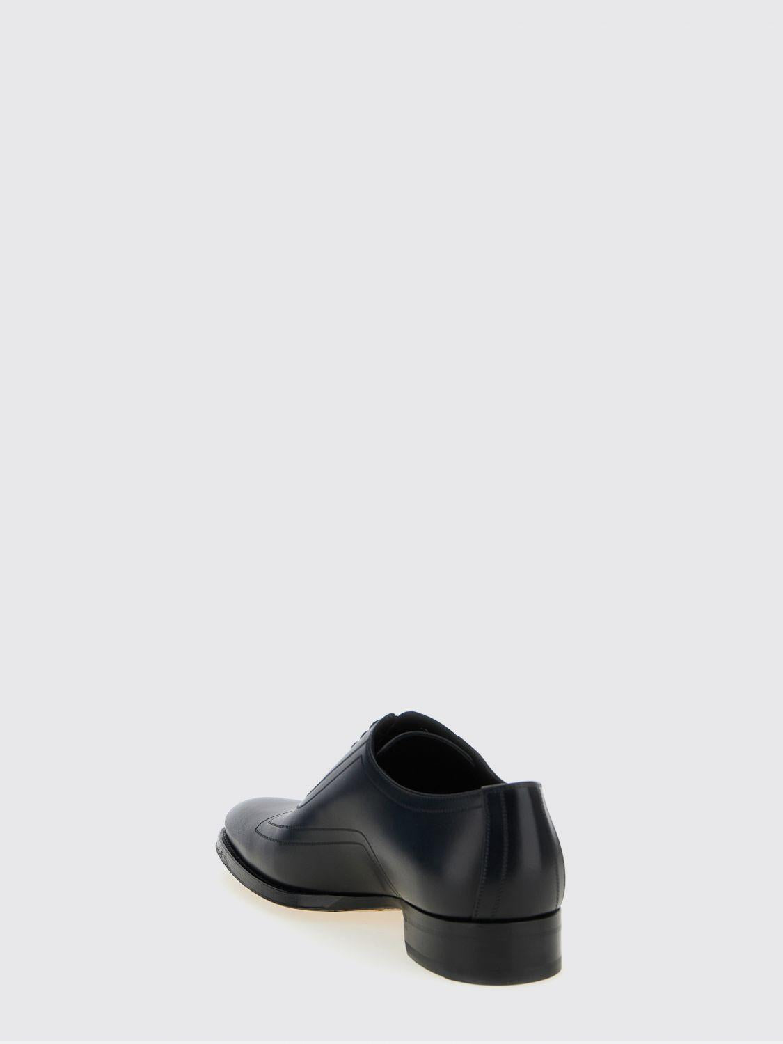 GUCCI Black Leather Oxford Dress Shoes