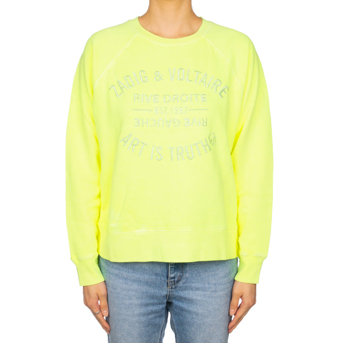 Zadig&Voltaire Women's Logo Embroidered Crewneck Sweatshirt JWSS00481