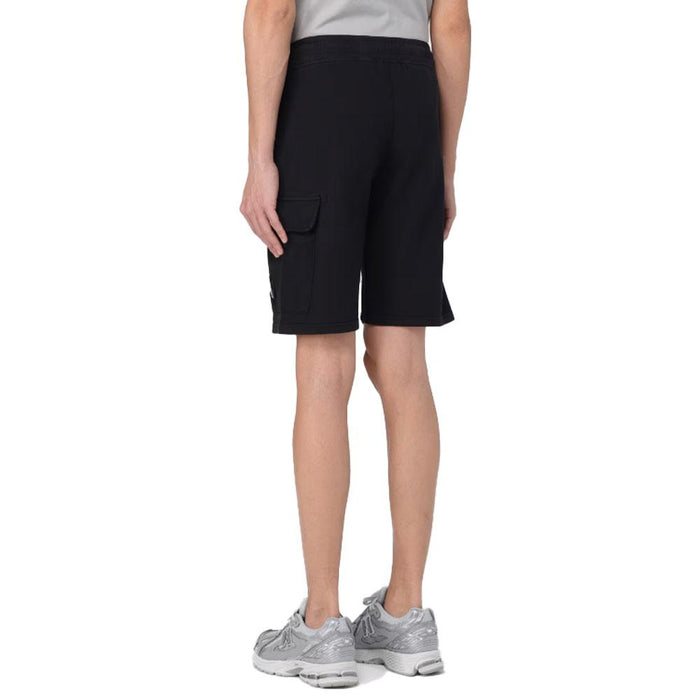 CP Company Lens Badge Cotton Shorts Black
