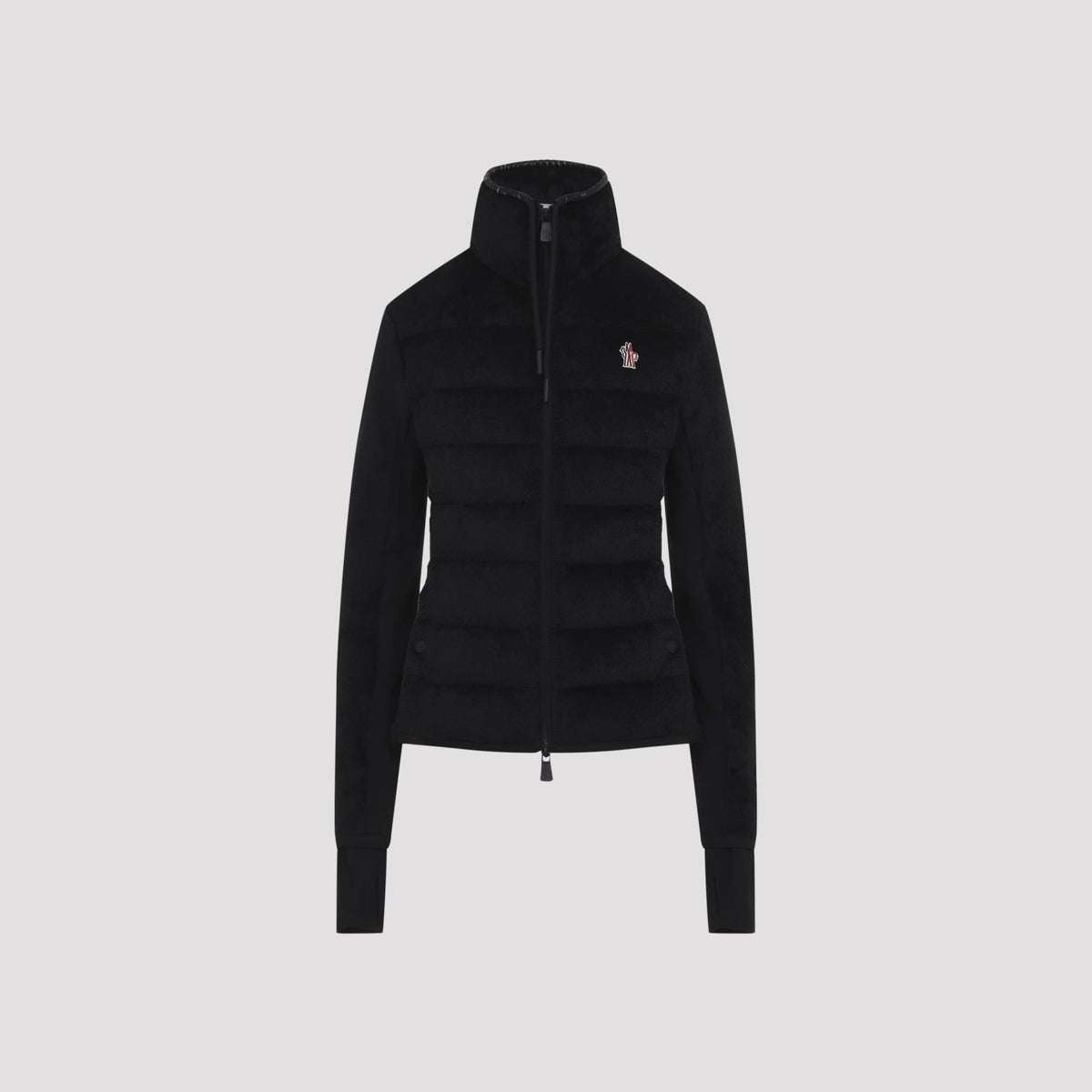 Moncler Wool Zip-Up Knit Cardigan for Women
