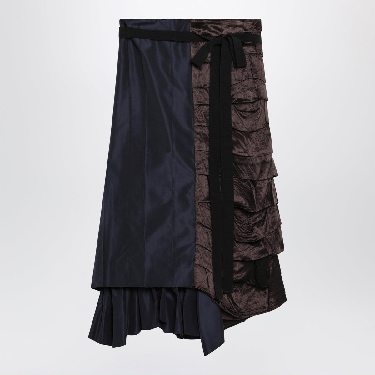 PRADA Black Long Midi Skirt