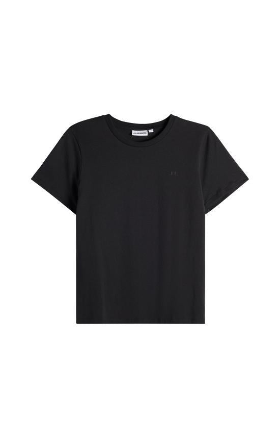 J LINDEBERG Short Sleeve T-Shirt Women’s Casual Top Whit BWJT154129999 BLACK DOM