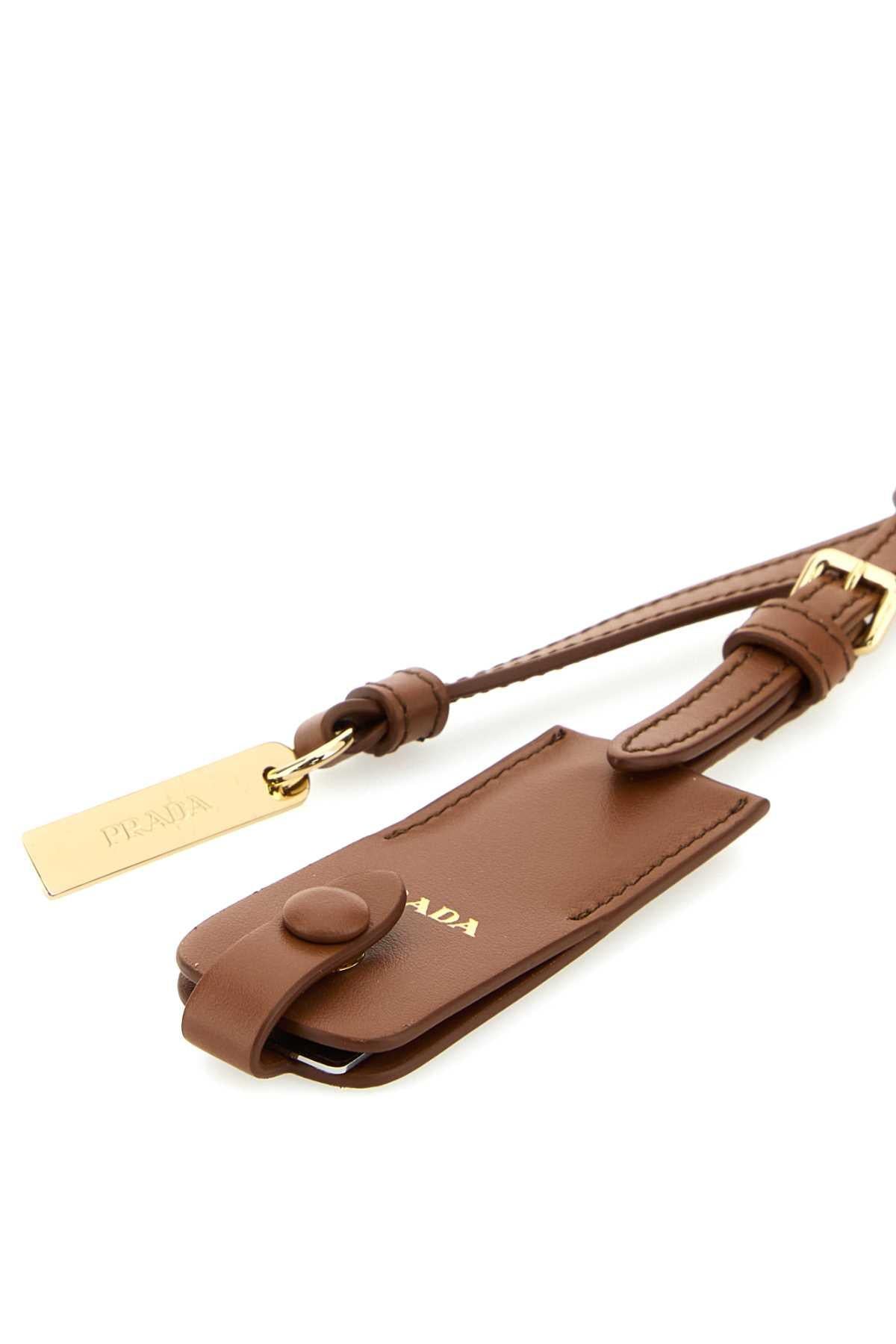 PRADA Silver Metal Heart Keyring