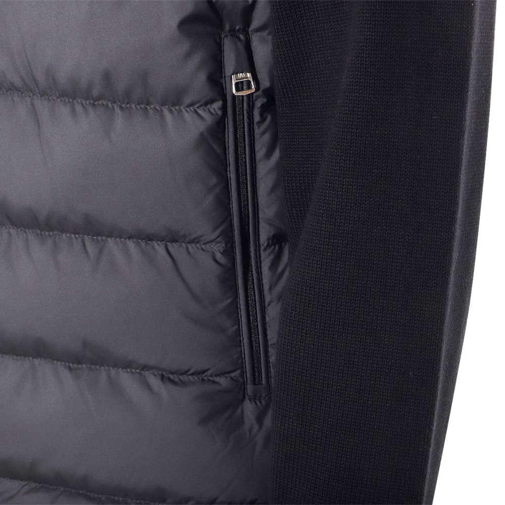 Moncler Logo Patch Navy Down Padded Cardigan Jacket K2091 9B00003 M1367 776