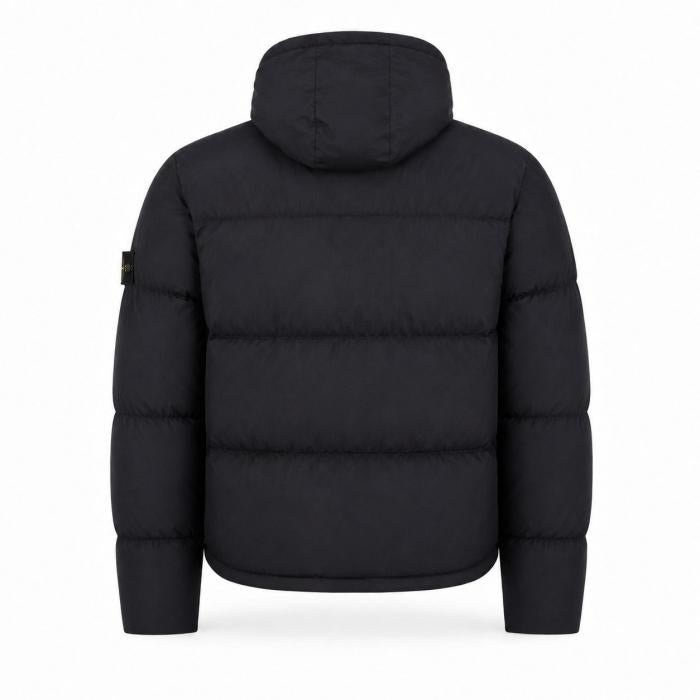 STONE ISLAND Detachable Hood Down Jacket Black Men’s