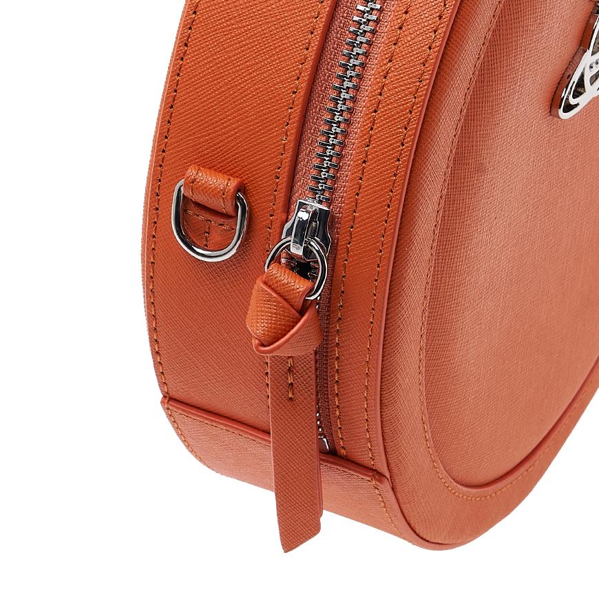 Vivienne Westwood Ruby Round Crossbody Bag Black Leather Women’s