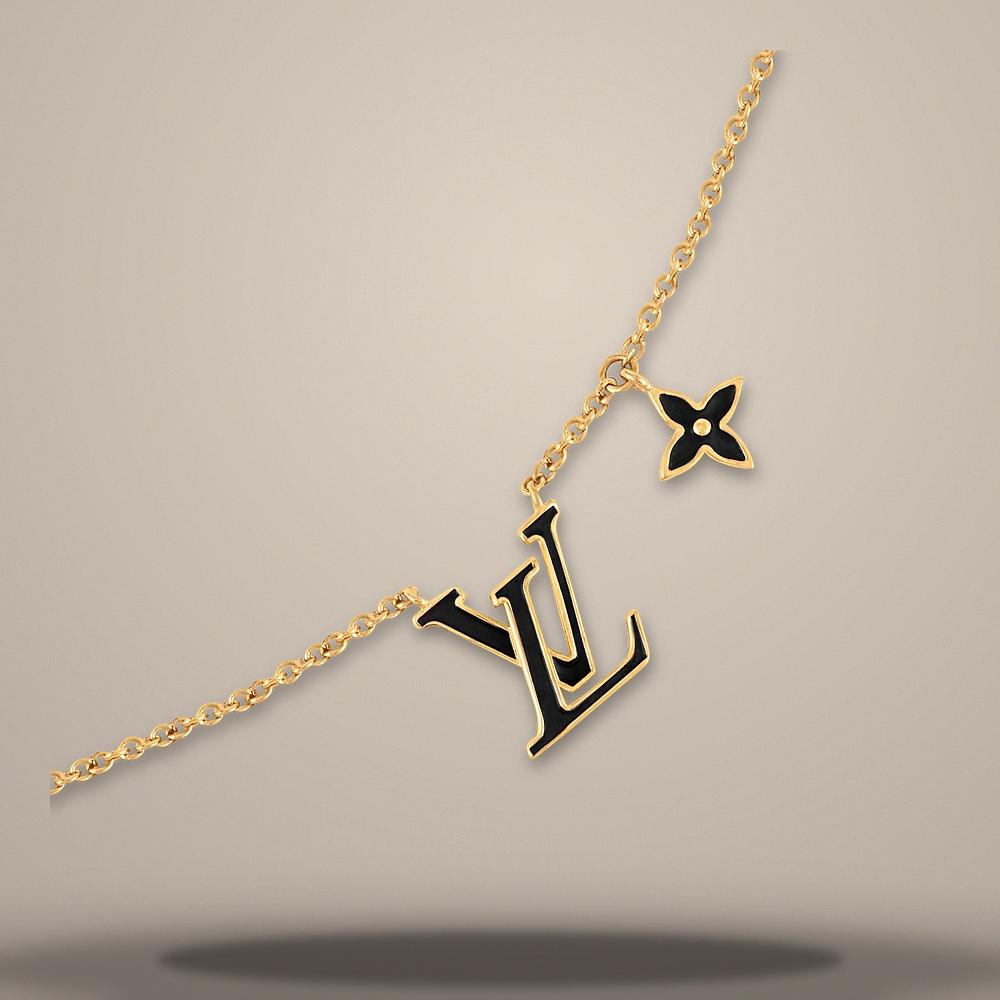 Louis Vuitton LV Iconic Enamel Necklace Gold-Tone Metal M04452
