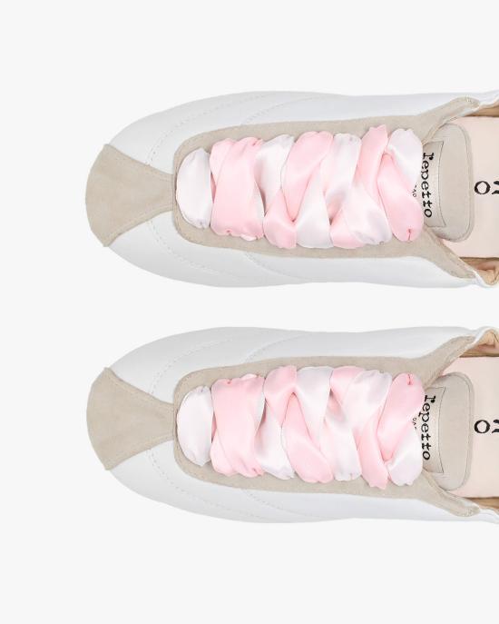 repetto Tennis Silk Sneakers White V4230 MCVD050